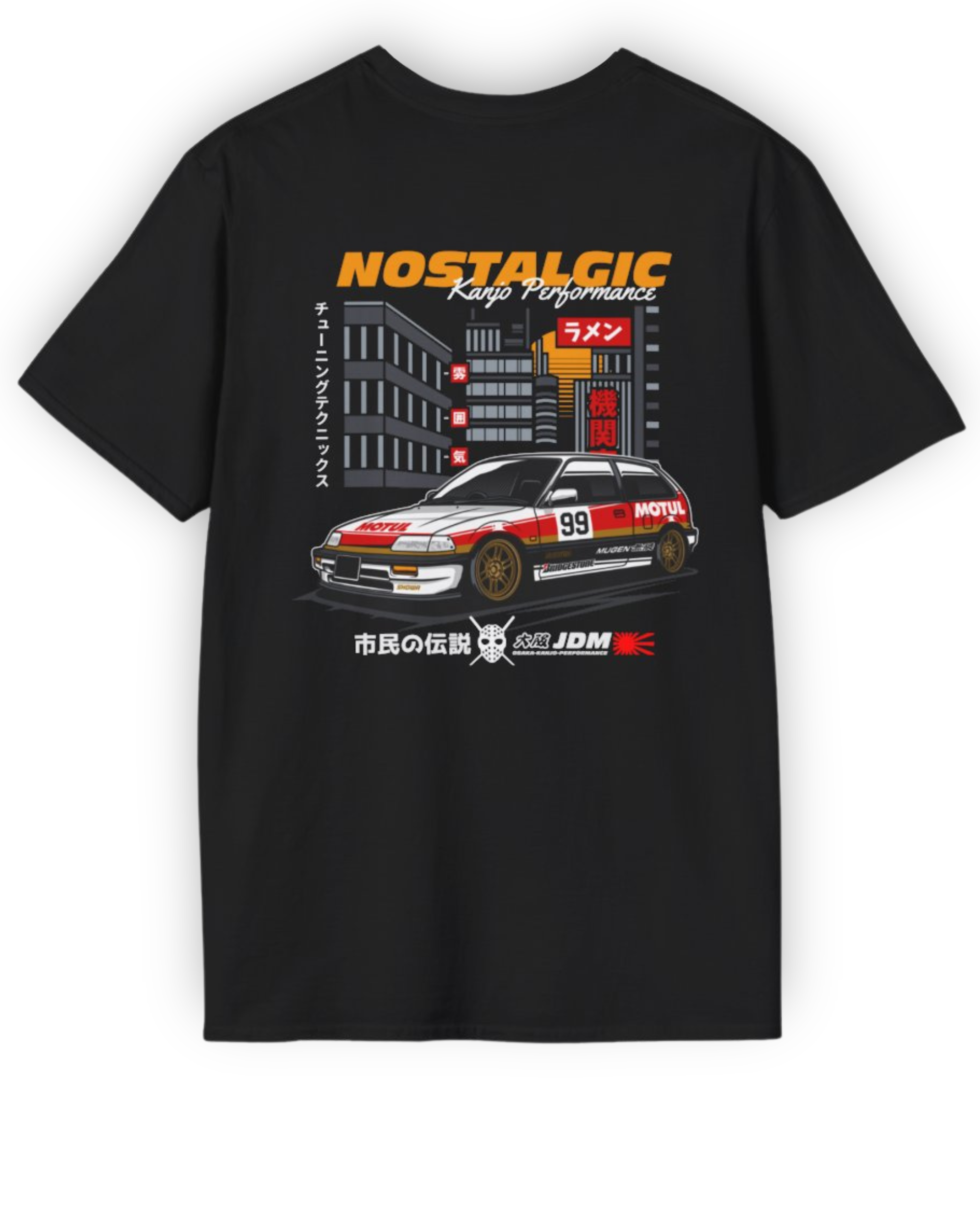 Nostalgic EF Loop Racer Tee | Kanjo Performance Streetwear Shirt Tuning Techniques