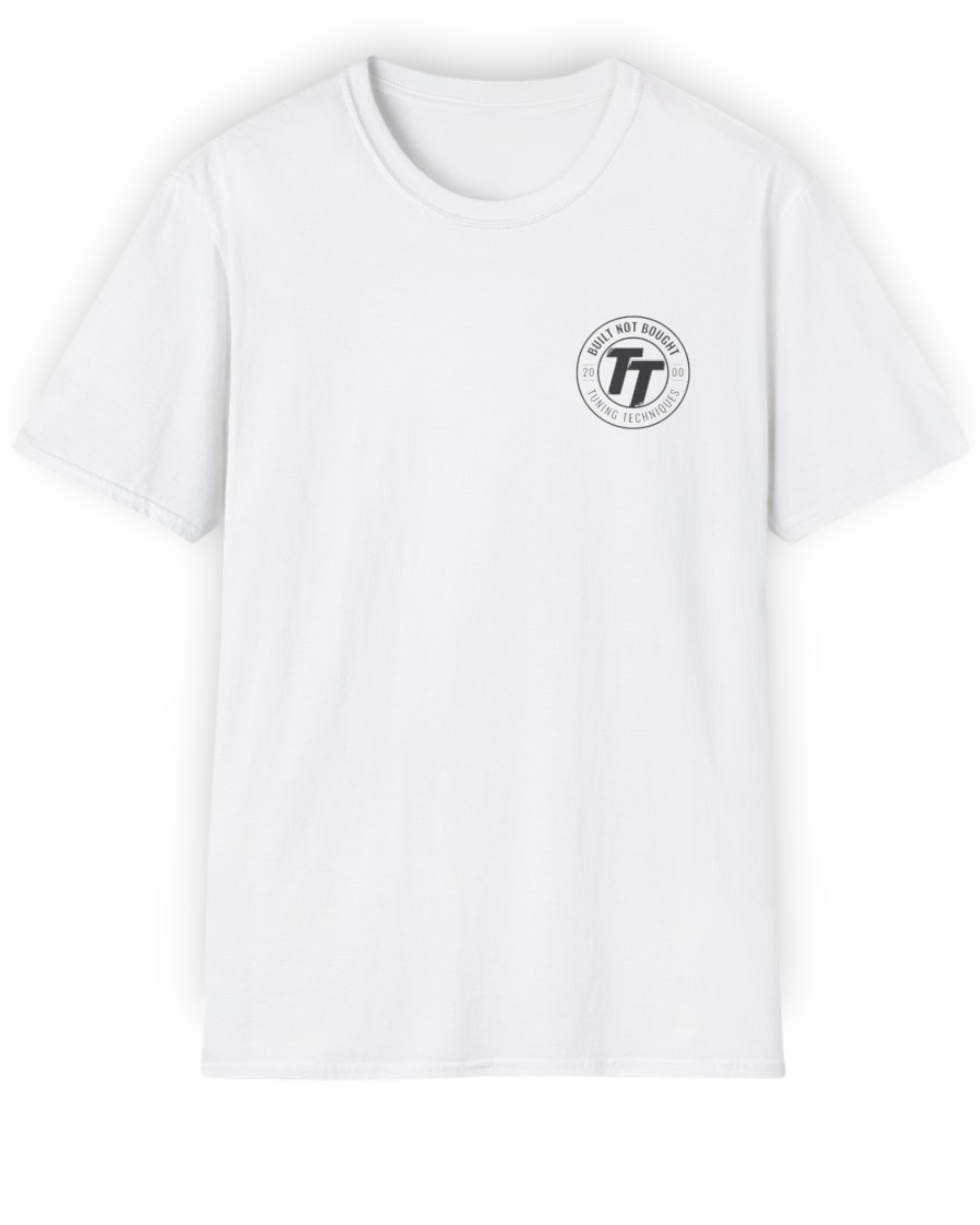 Built Not Bought TT Badge Tee | Minimal Garage Streetwear Shirt Tuning Techniques