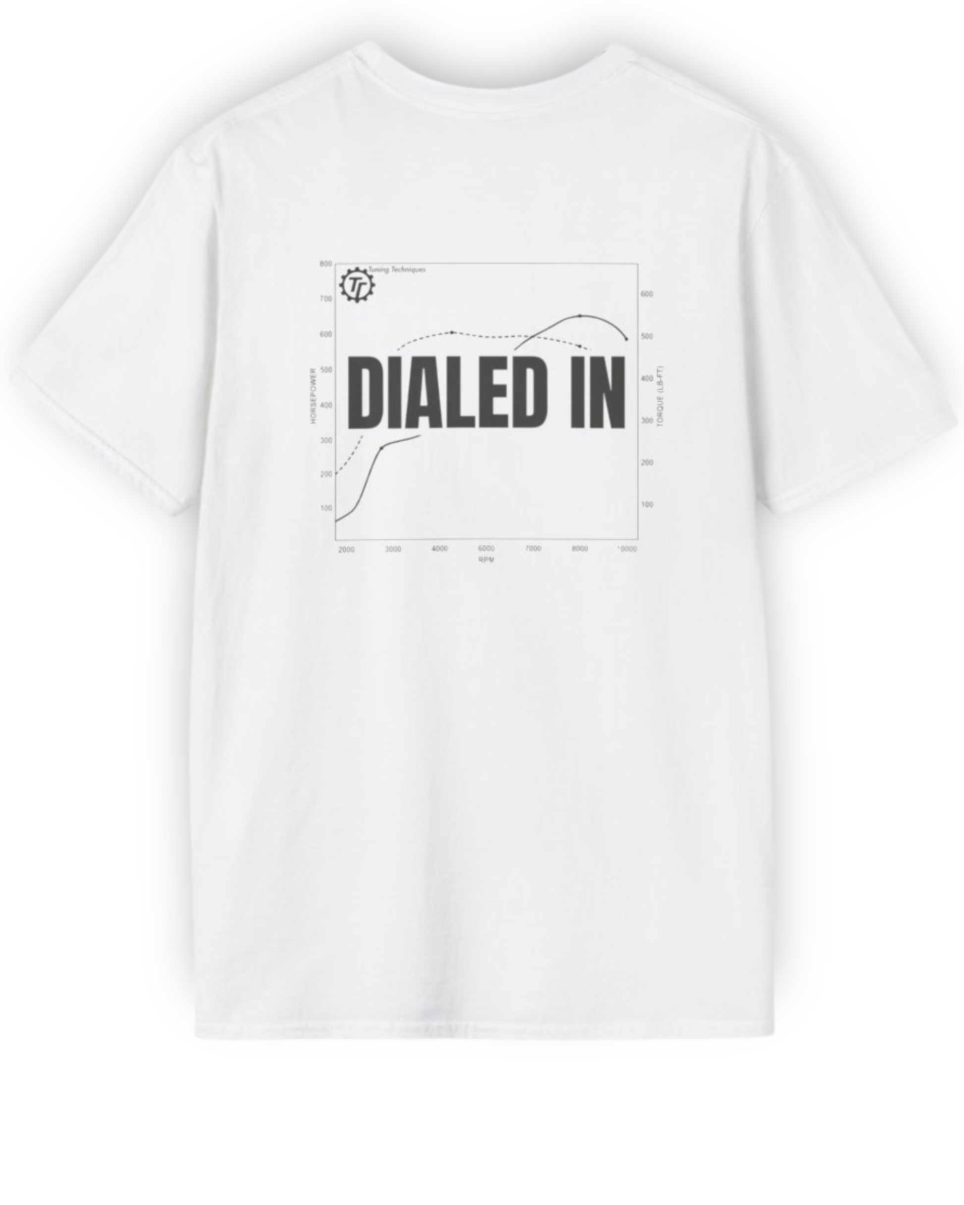 Dialed In Dyno Sheet Tee | Performance Tuning Streetwear Shirt Tuning Techniques