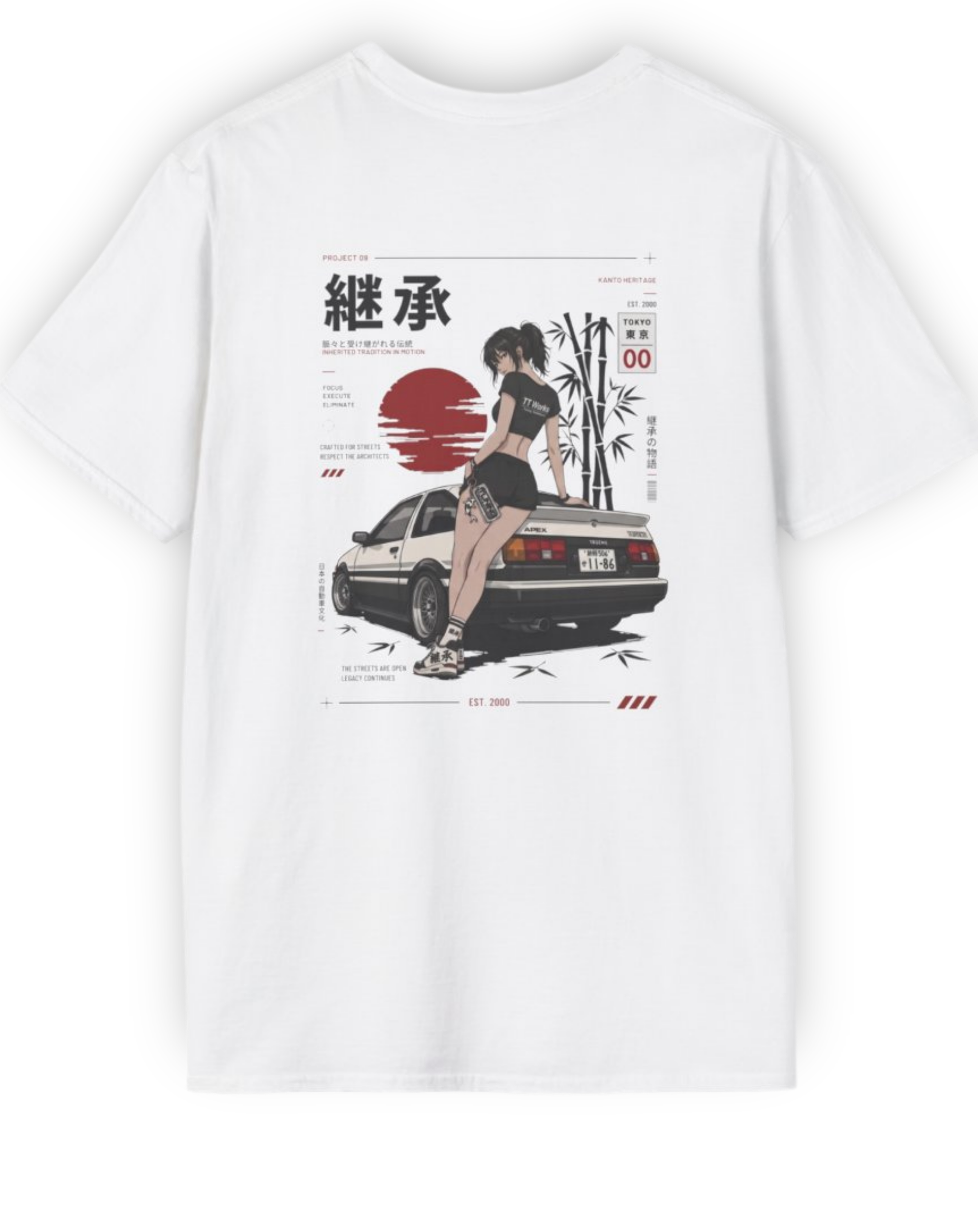 Inherited Tradition Tee | Project 09 Japanese Streetwear | JDM Heritage Shirt Tuning Techniques