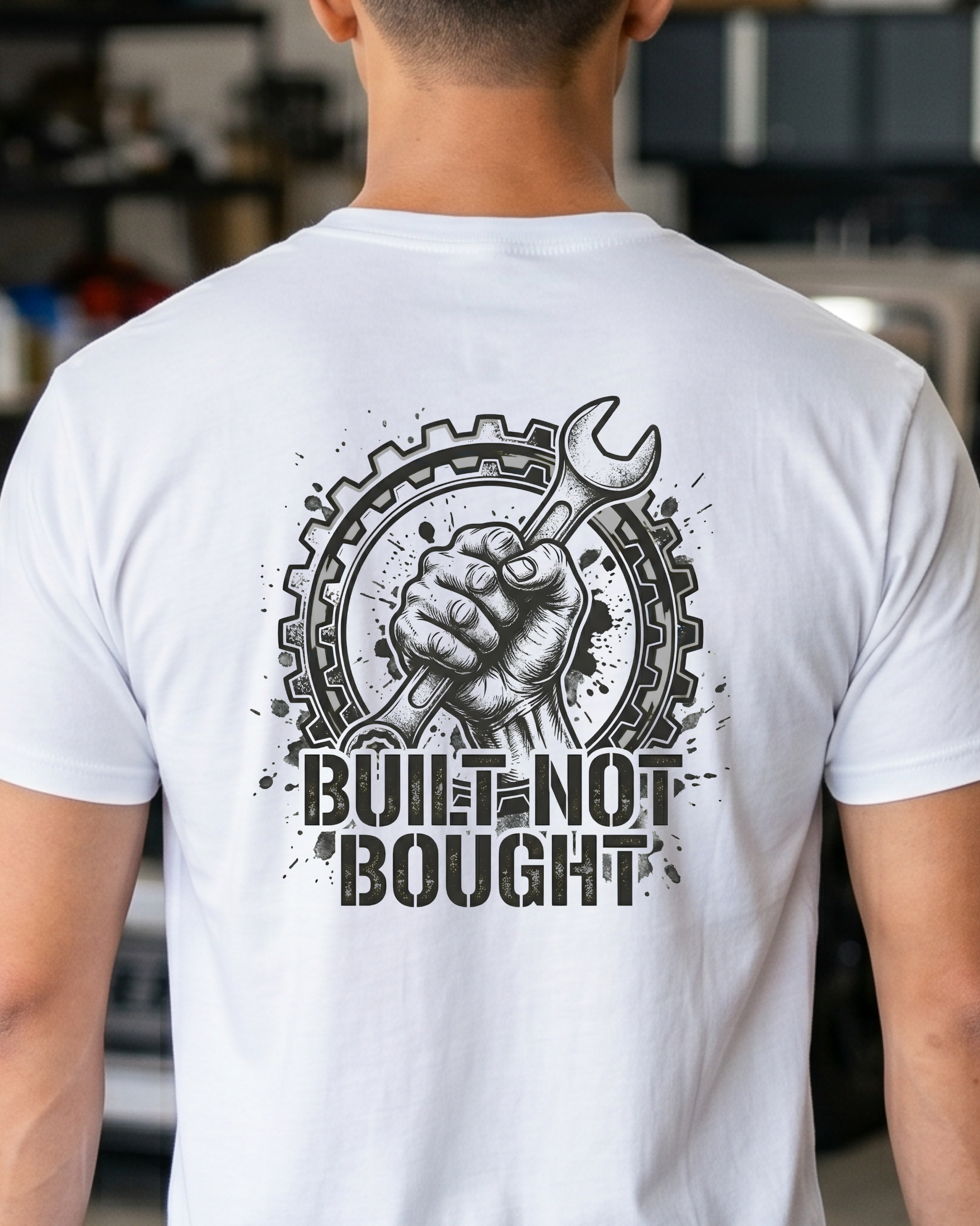 Built Not Bought Garage Tee | Mechanic Lifestyle Shirt Tuning Techniques
