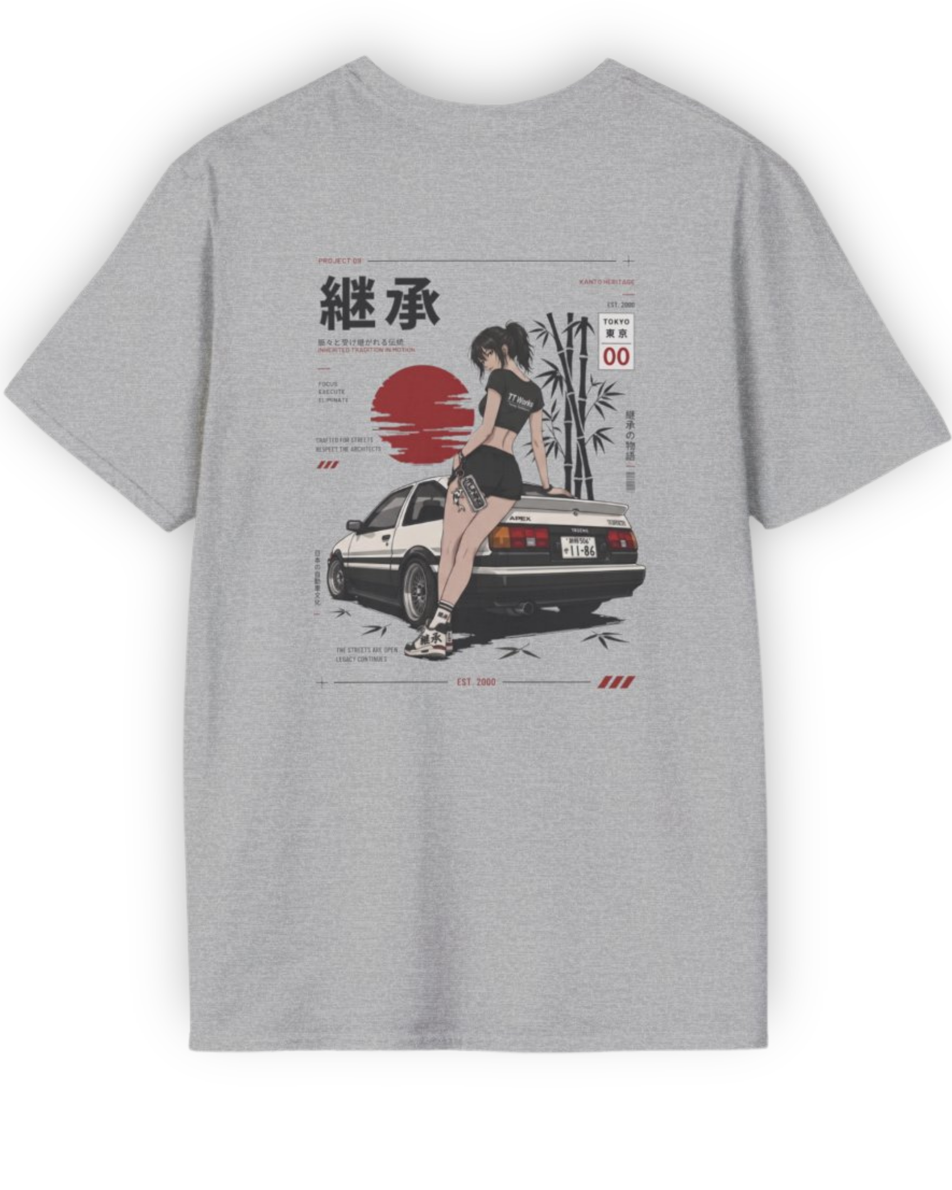 Inherited Tradition Tee | Project 09 Japanese Streetwear | JDM Heritage Shirt Tuning Techniques
