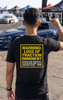 Loss of Traction Warning Tee | Drift Control Streetwear Shirt Tuning Techniques