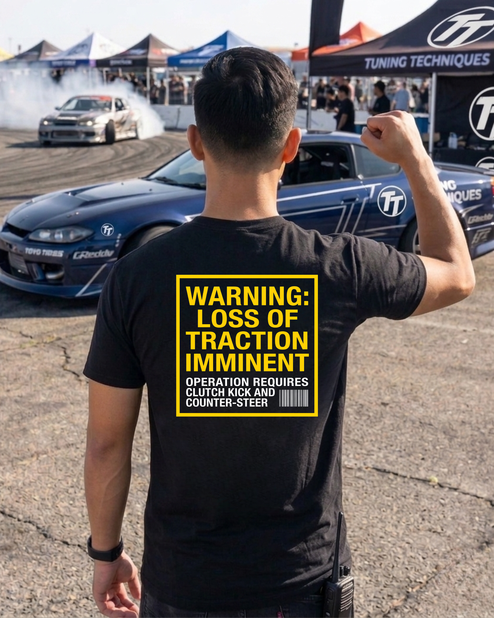 Loss of Traction Warning Tee | Drift Control Streetwear Shirt Tuning Techniques