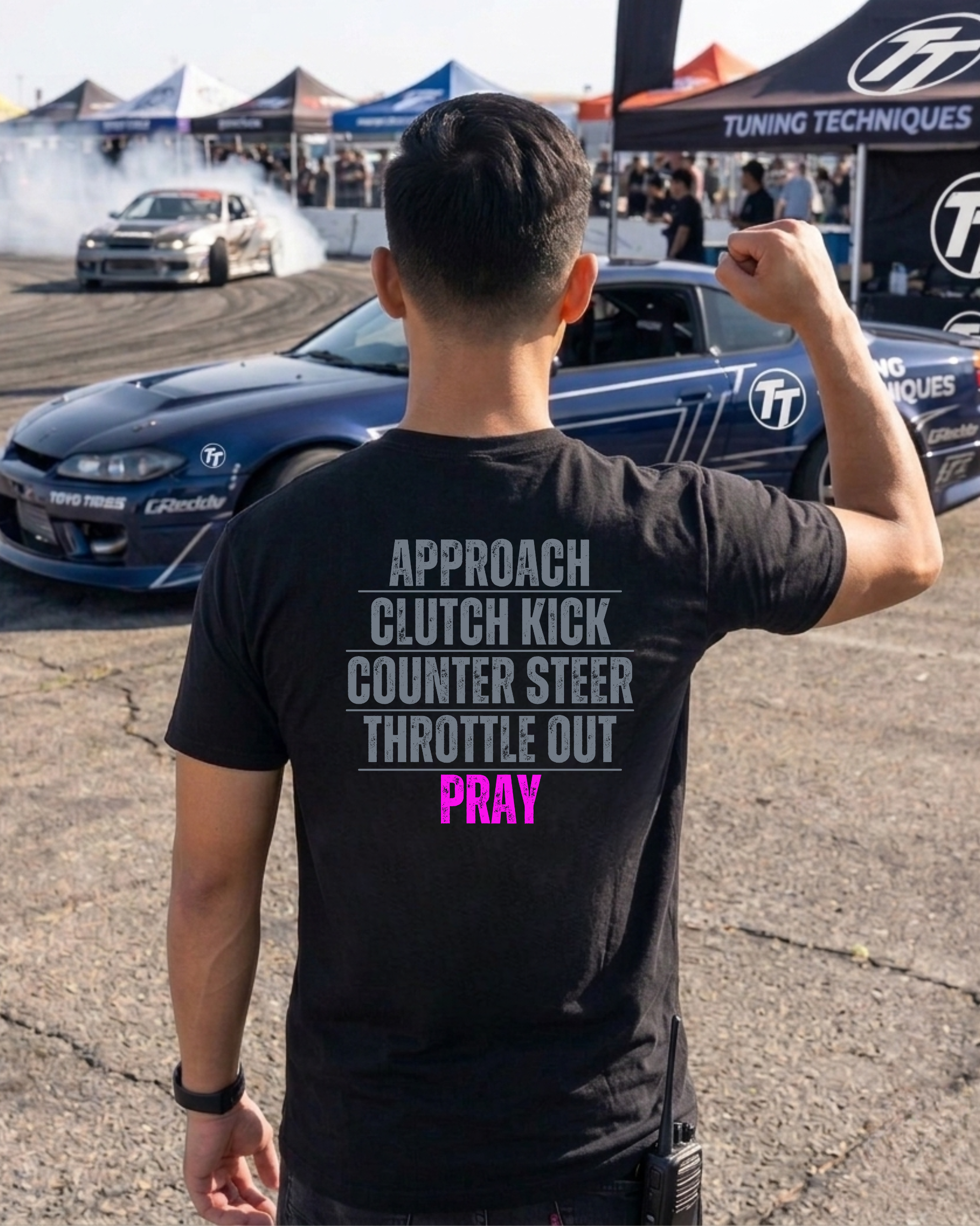 Drift Technique Flow Tee | Clutch Kick Streetwear Shirt Tuning Techniques