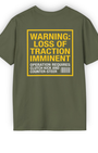 Loss of Traction Warning Tee | Drift Control Streetwear Shirt Tuning Techniques
