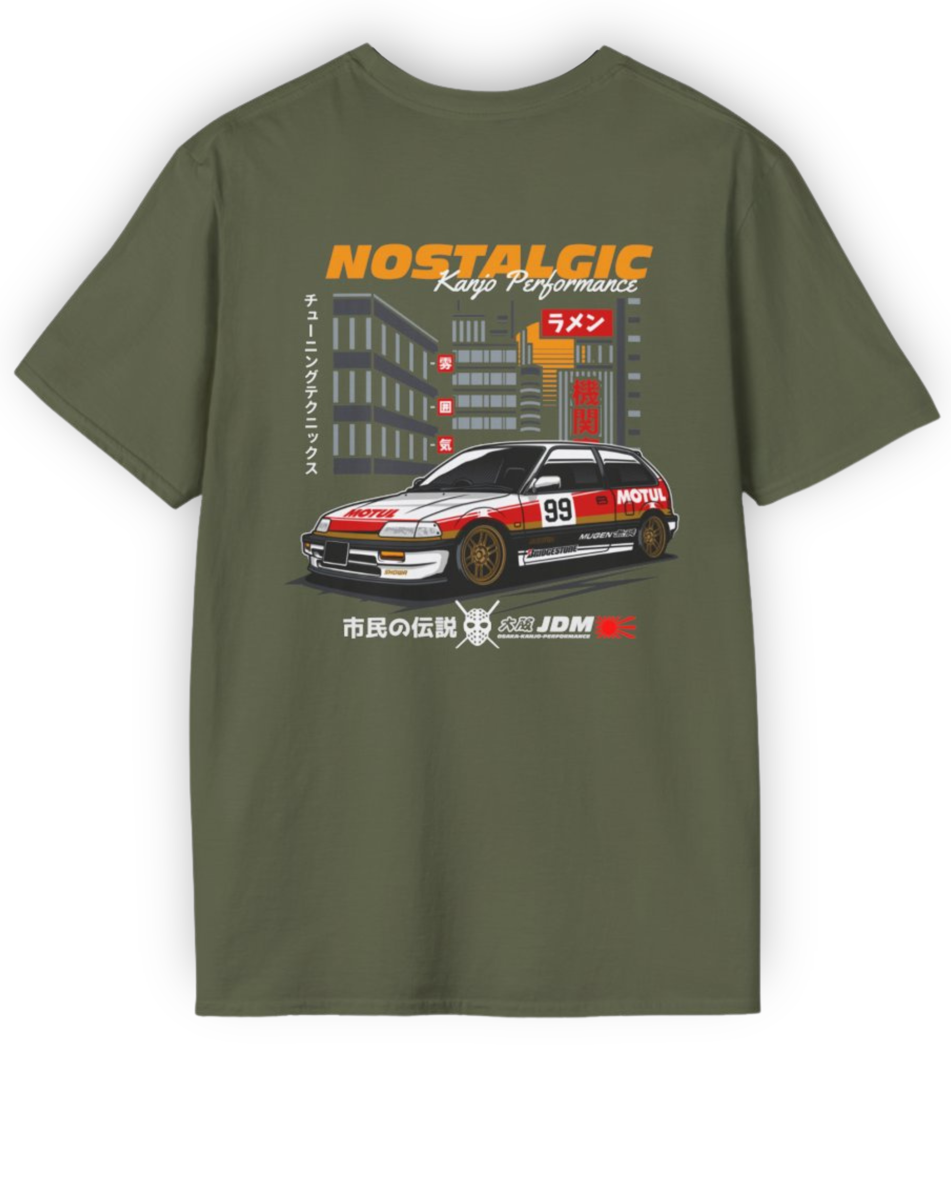 Nostalgic EF Loop Racer Tee | Kanjo Performance Streetwear Shirt Tuning Techniques