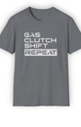 Gas Clutch Shift Repeat Tee | JDM Drift Culture Streetwear Shirt Tuning Techniques