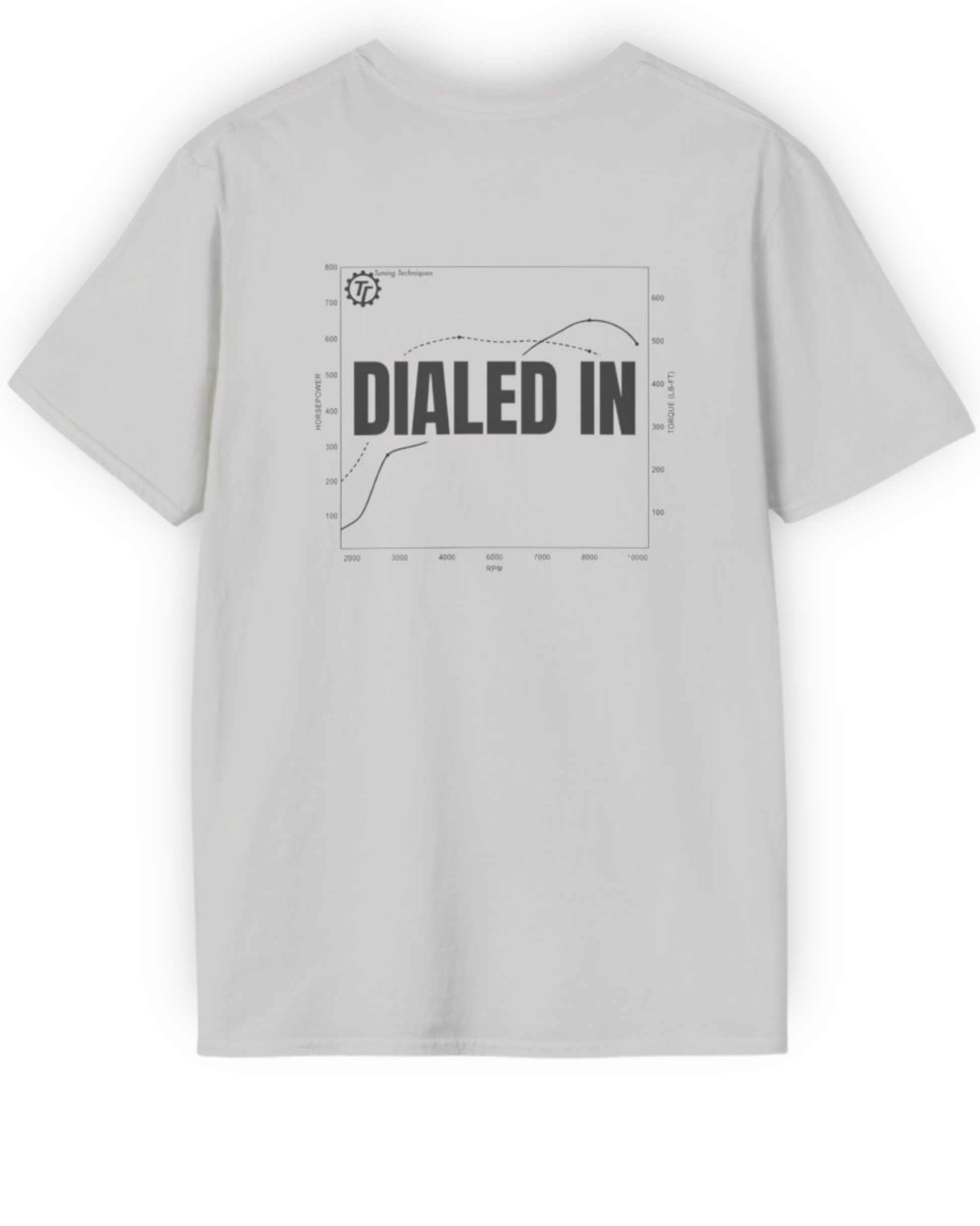 Dialed In Dyno Sheet Tee | Performance Tuning Streetwear Shirt Tuning Techniques