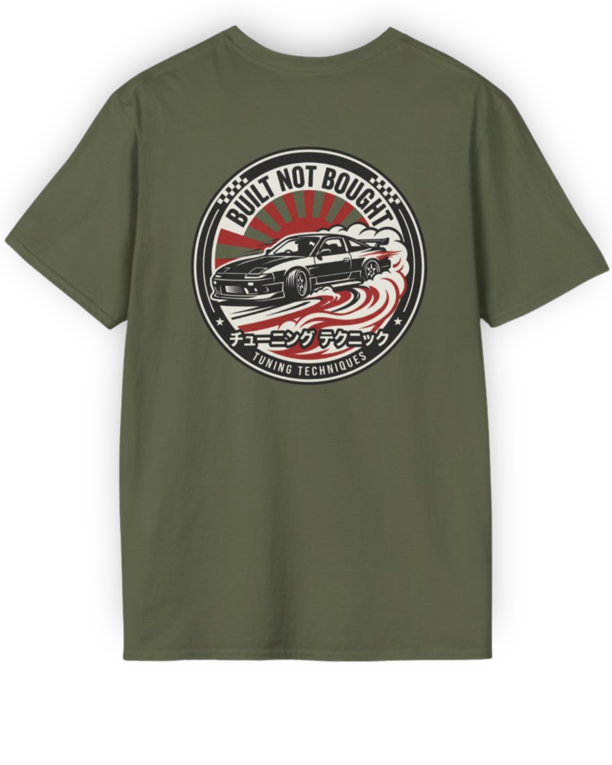 Built Not Bought Drift Tee | JDM Tuning Techniques Streetwear Shirt Tuning Techniques