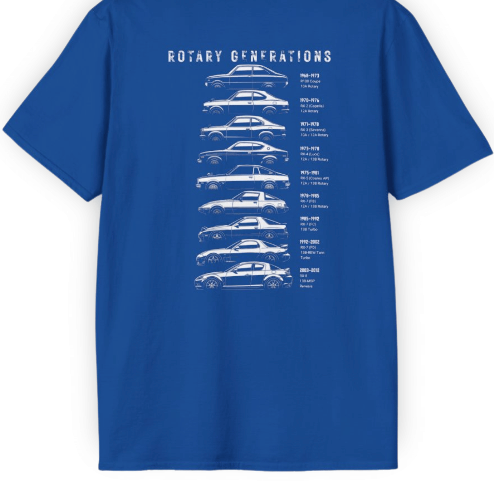 Rotary Generations Tee Vol. 1 | Evolution of Rotary Power Streetwear Shirt Tuning Techniques