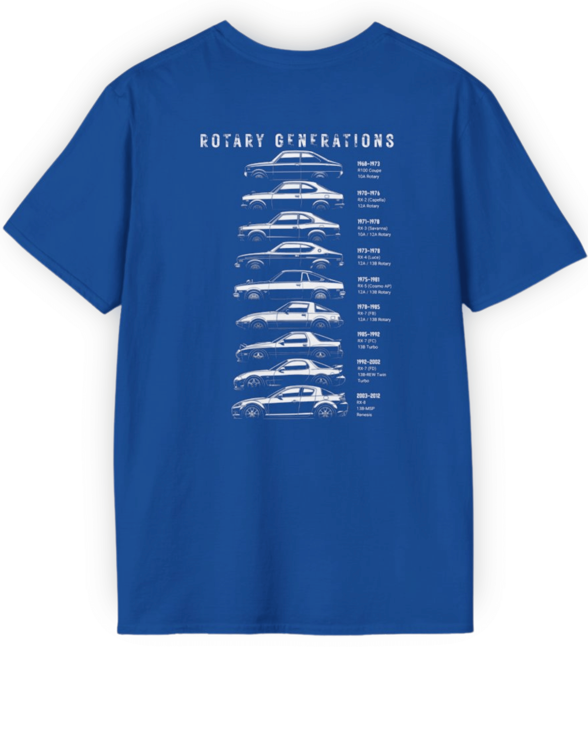 Rotary Generations Tee Vol. 1 | Evolution of Rotary Power Streetwear Shirt Tuning Techniques