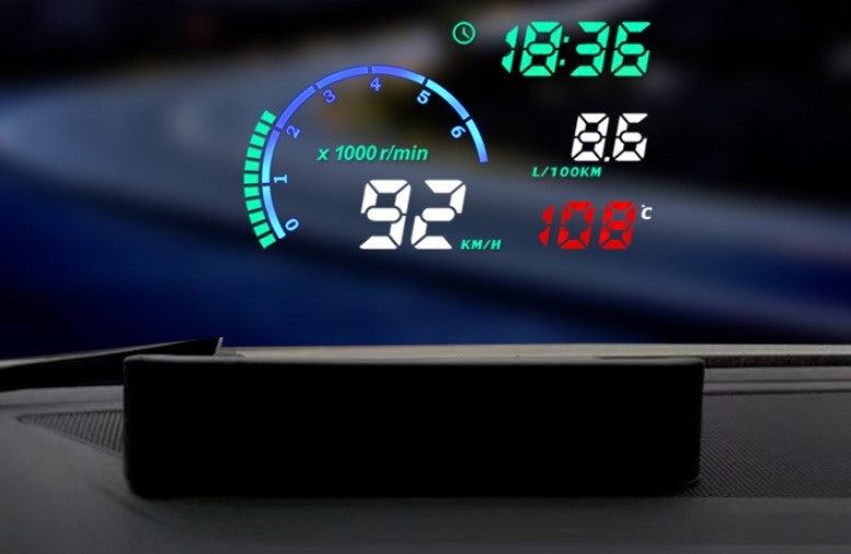 OBD II Car Head Up Display 5.5'' Dash Screen Digital Speedometer Projector HUD