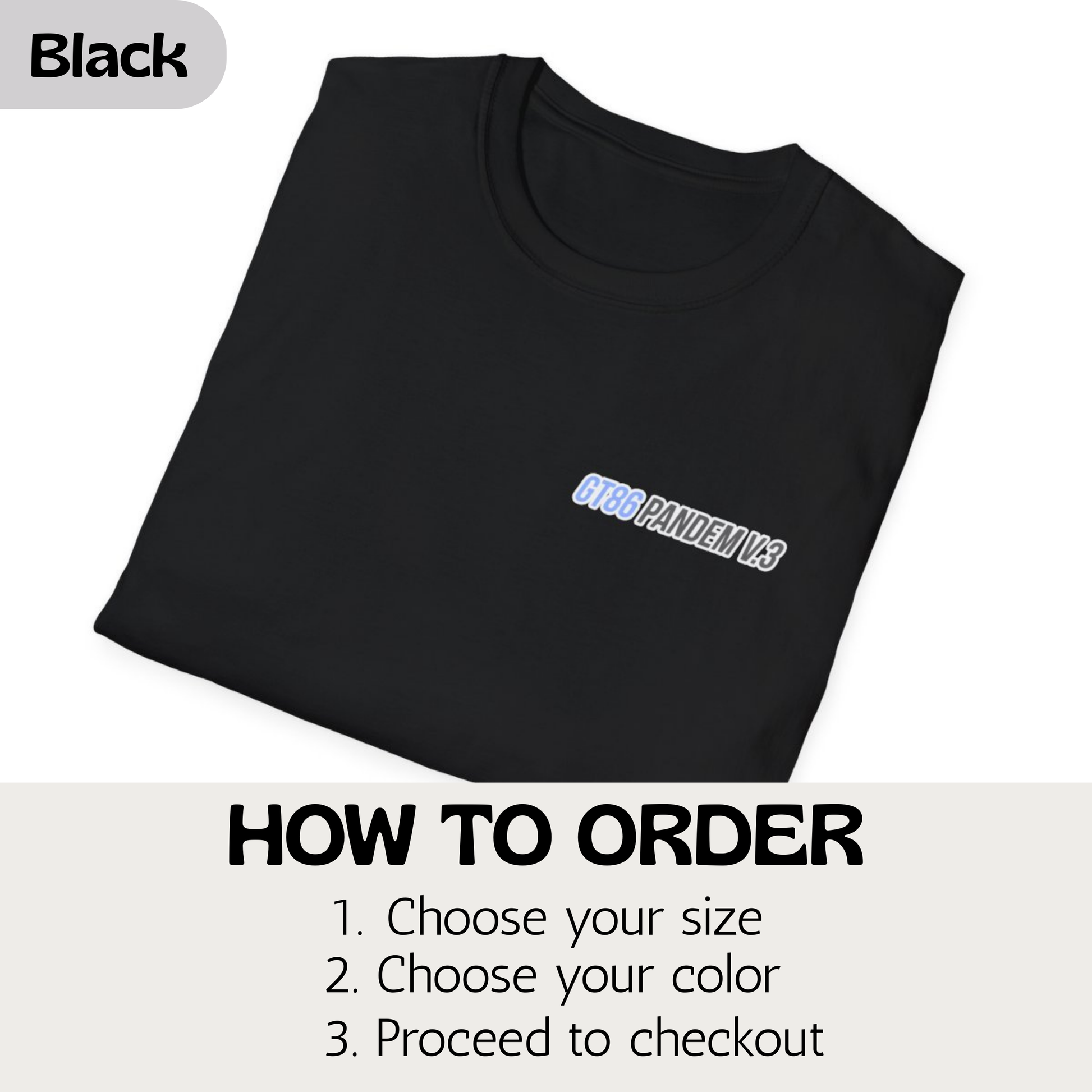 GR86 T-Shirt, Pandem GR86 JDM Car Shirt, 86 Tuner Car Tee, Japanese Sports Car Enthusiast Gift, Front and Back Print