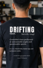 Drifting Definition Tee | Controlled Chaos Drift Shirt | Automotive Dictionary Series Tuning Techniques