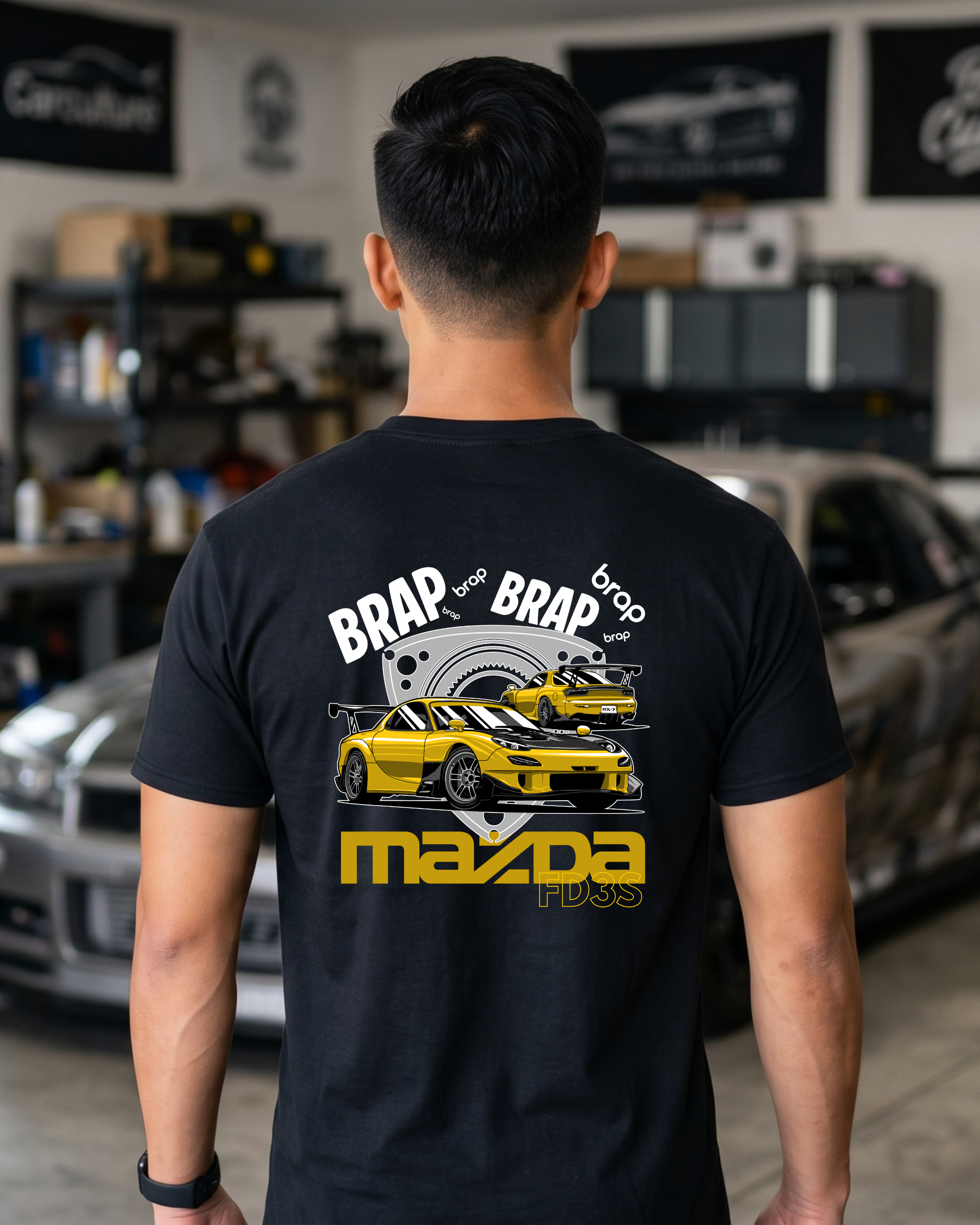 Brap Brap Rotary Tee | JDM Engine Streetwear Shirt Tuning Techniques