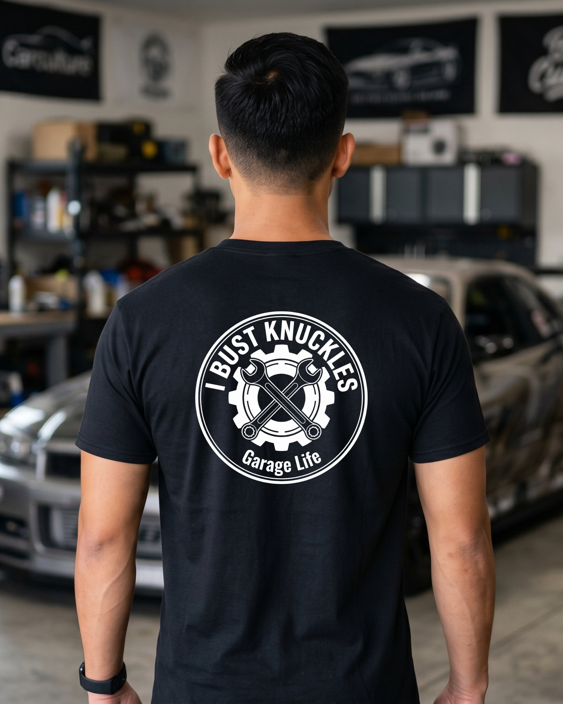 I Bust Knuckles Tee | Garage Life Streetwear Shirt Tuning Techniques