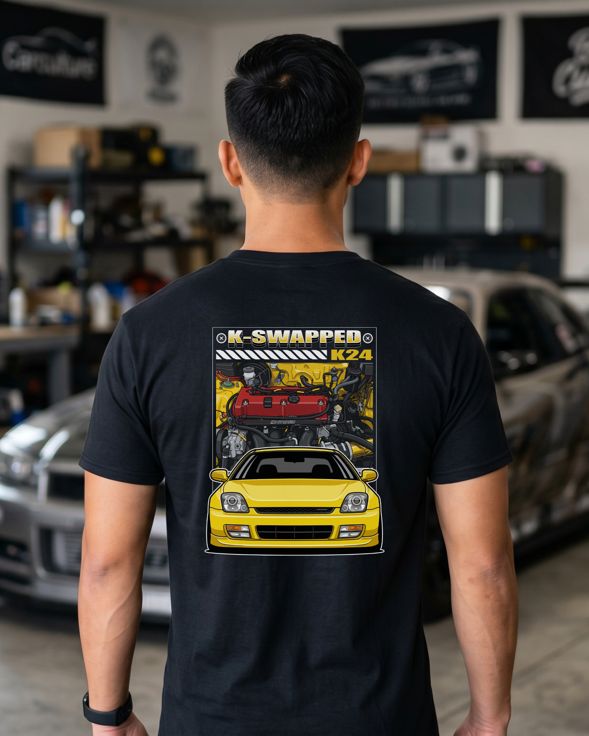 K-Swapped K24 Tee | Engine Swap Car Culture Shirt Tuning Techniques