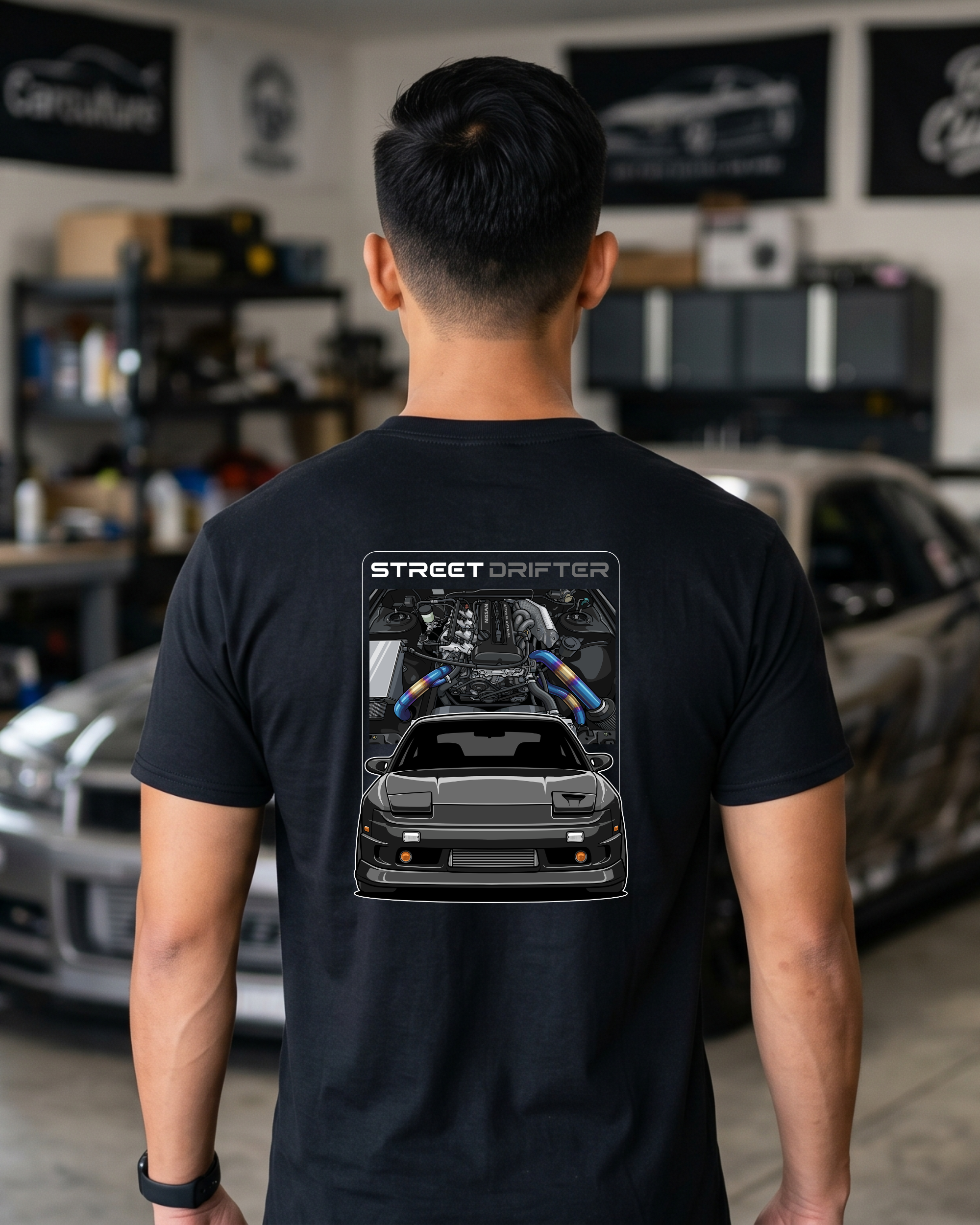 180SX Street Drifter Tee | JDM Drift Culture Streetwear Shirt Tuning Techniques