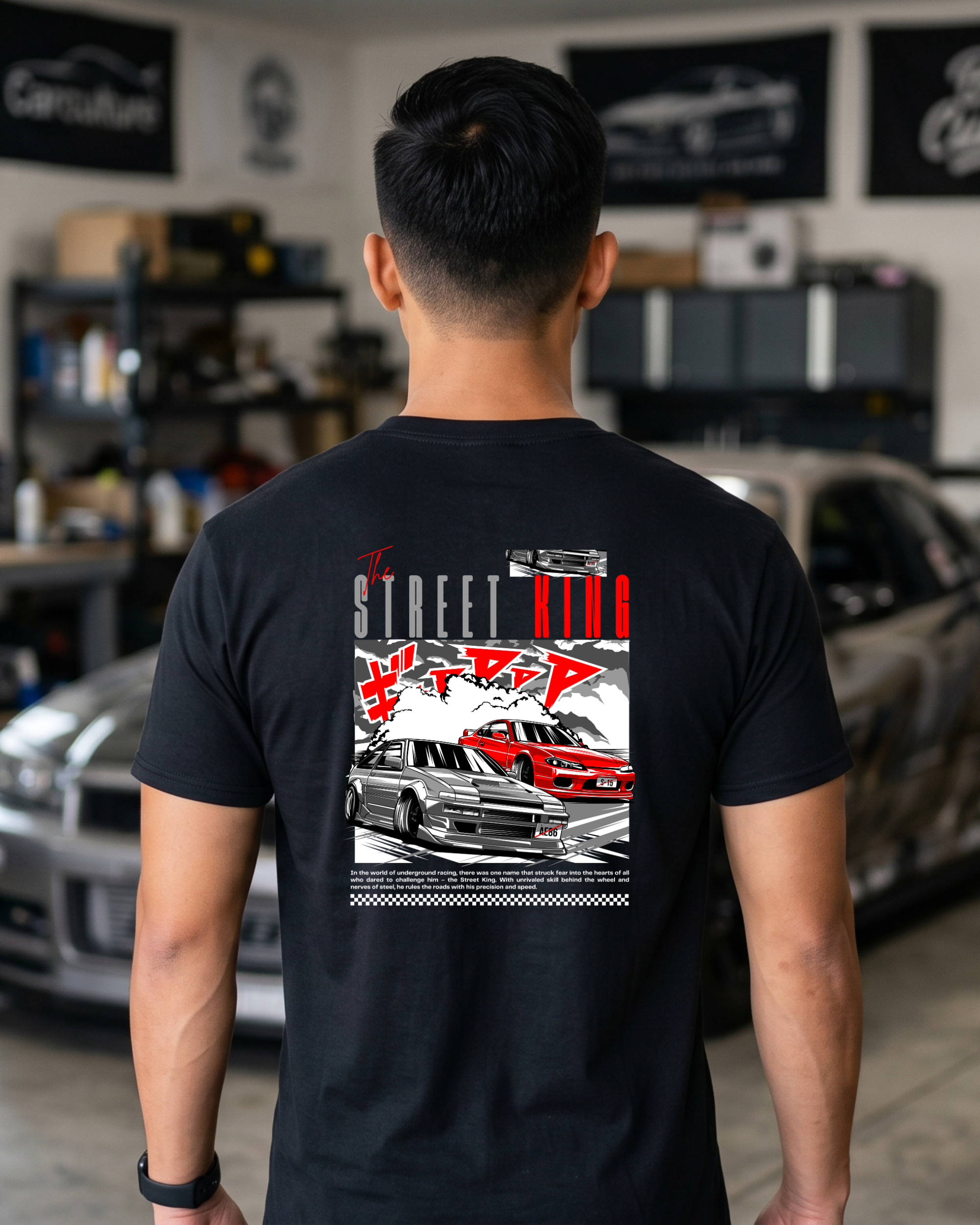 Street King Drift Tee | JDM Drift Culture Streetwear Shirt