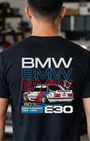 BMW E30 Tee | 80s BMW 3 Series Streetwear | Classic German Car Shirt Tuning Techniques