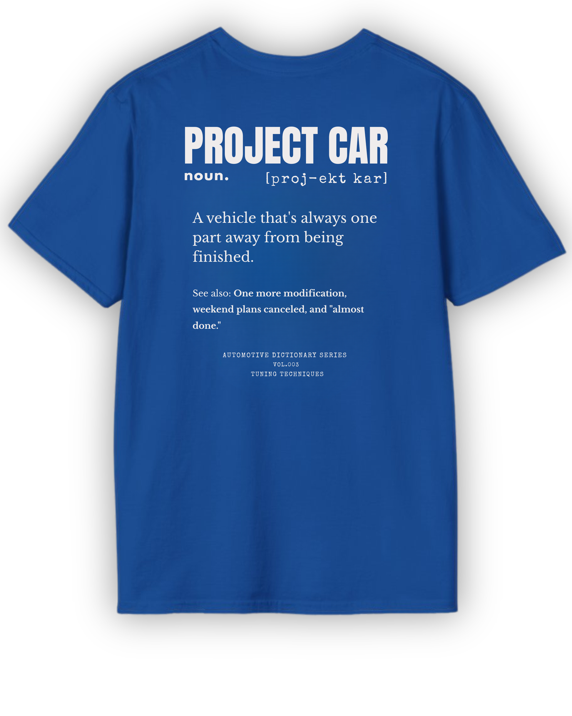 Project Car Definition Shirt Tuning Techniques