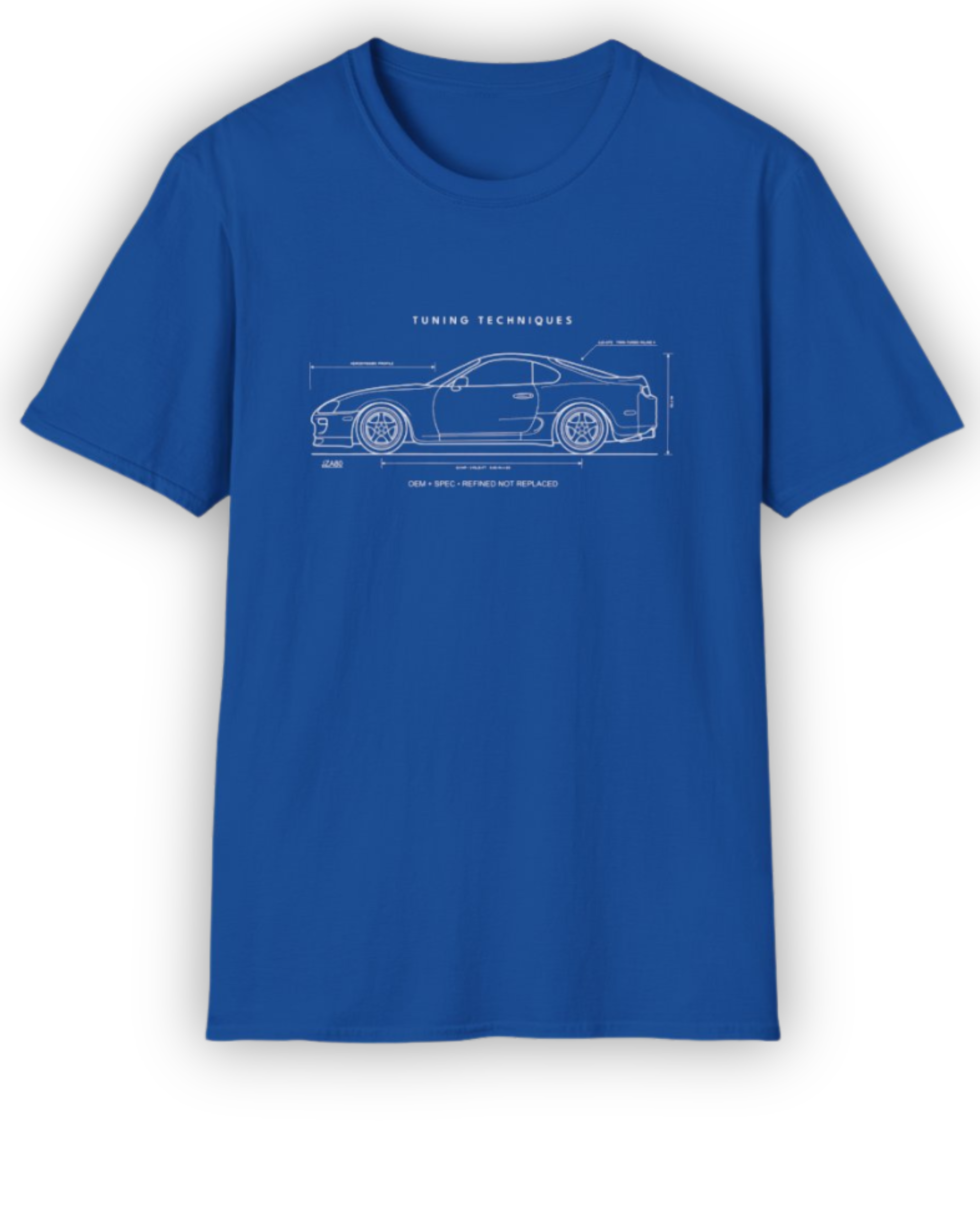 Toyota Supra Blueprint Tee | Minimal JDM Streetwear Shirt | OEM+ Collection Tuning Techniques