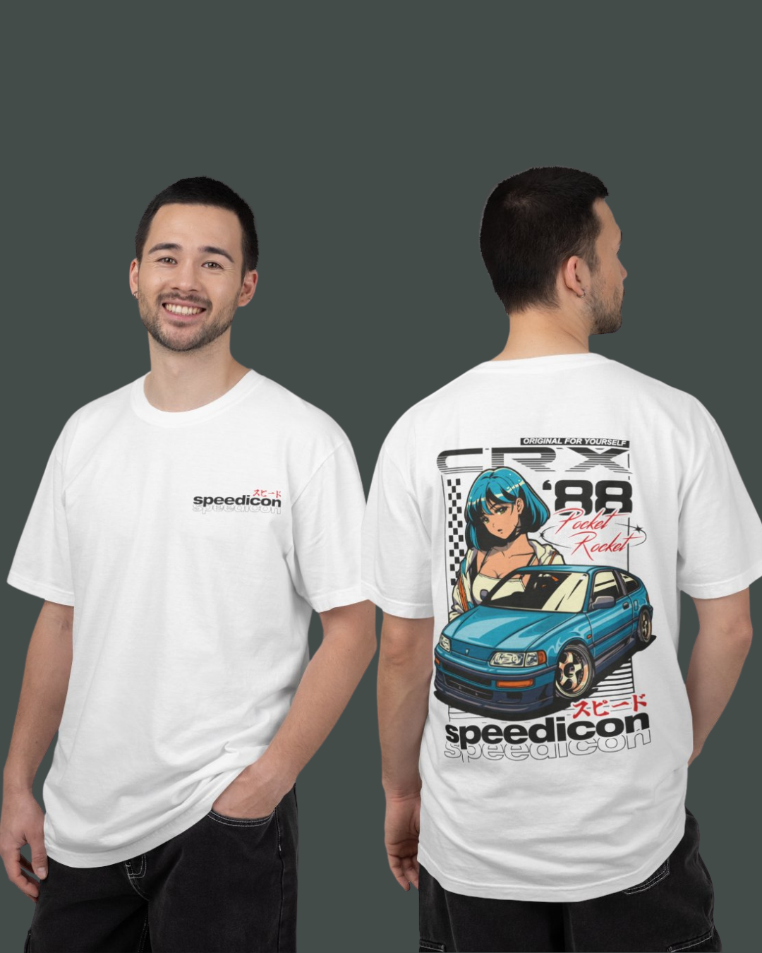 Pocket Rocket Tee | JDM Streetwear Anime Hatchback Back Print Tuning Techniques