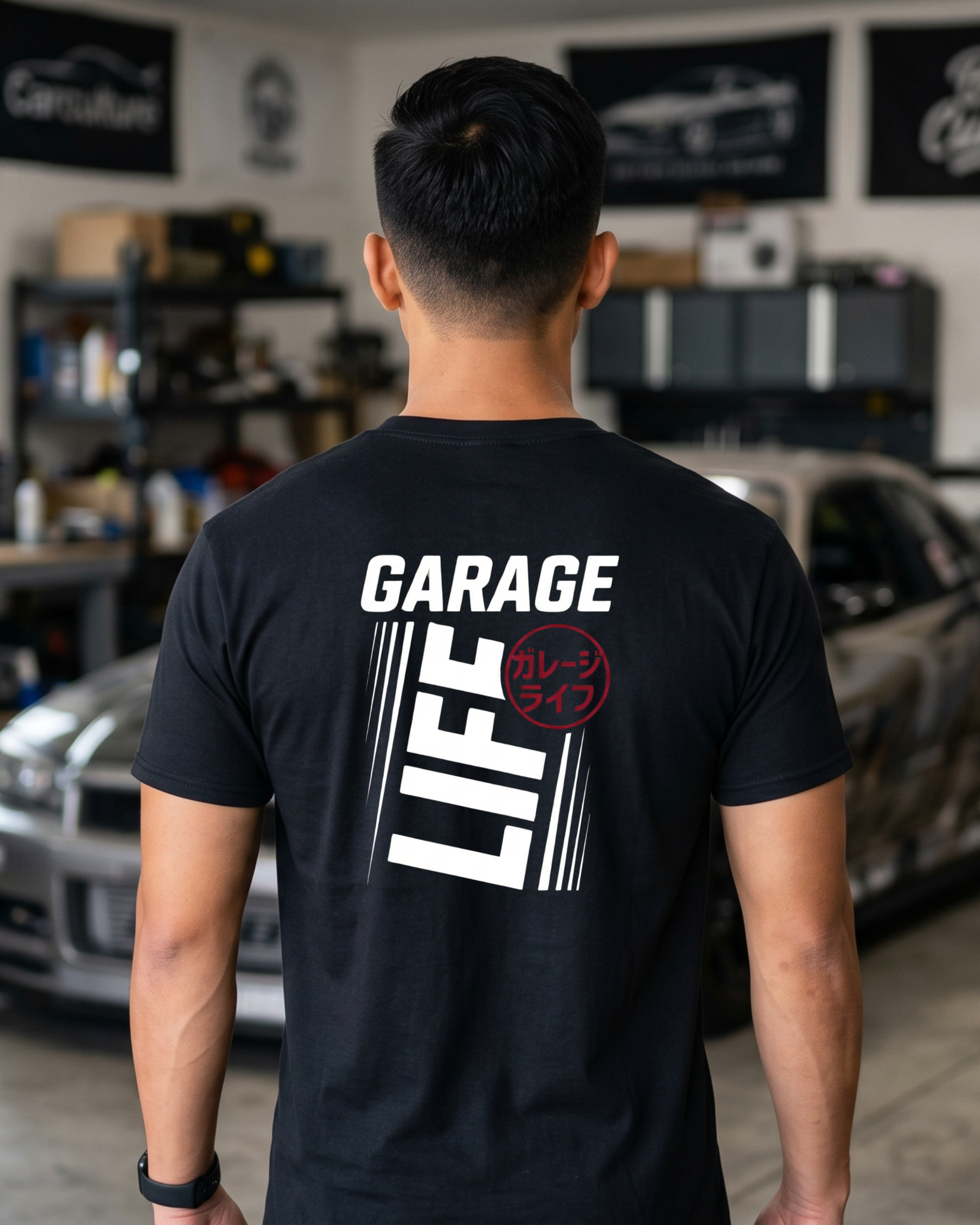 Garage Life Tee | Minimal Tuning Streetwear Shirt Tuning Techniques