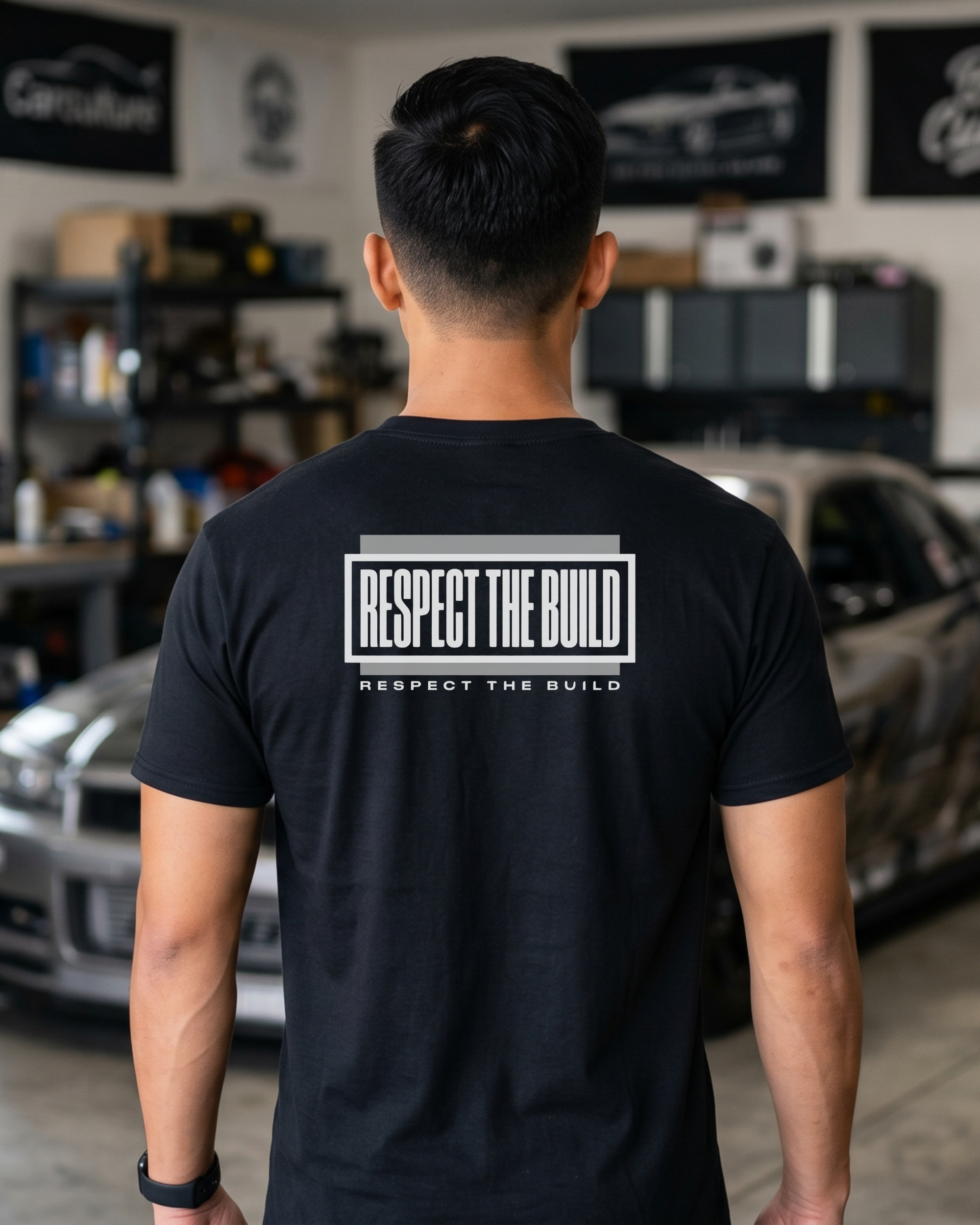 Respect The Build Tee | Minimalist Automotive Streetwear Shirt Tuning Techniques