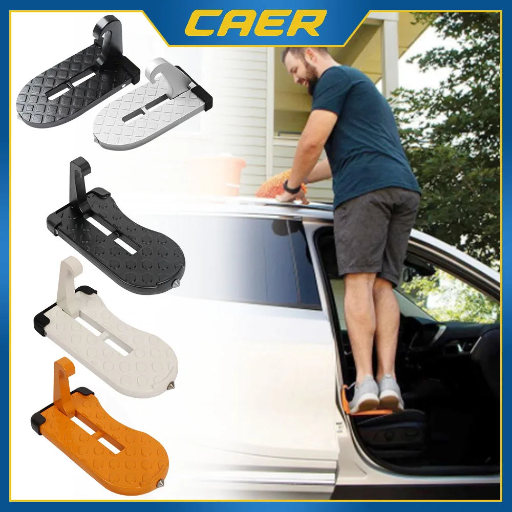 Foldable Roof Rack Step Aluminum Alloy Safety Hammer