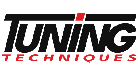 The logo for 'Tuning Techniques' features the word 'TUNING' in bold black letters with a small red square accent above the letter 'I', and 'TECHNIQUES' in red below, set against a plain white background.