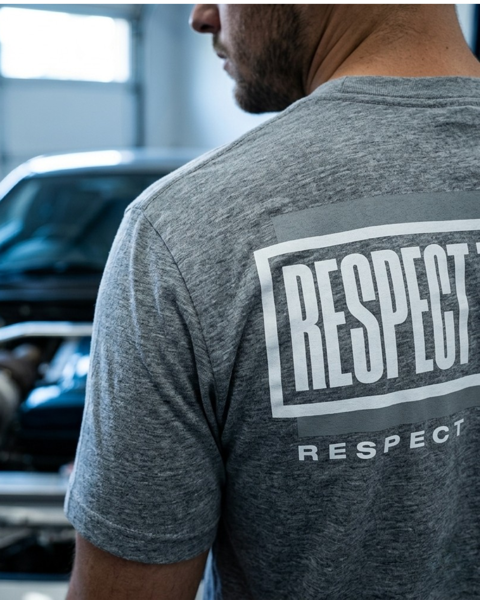 Respect The Build Tee | Minimalist Automotive Streetwear Shirt Tuning Techniques