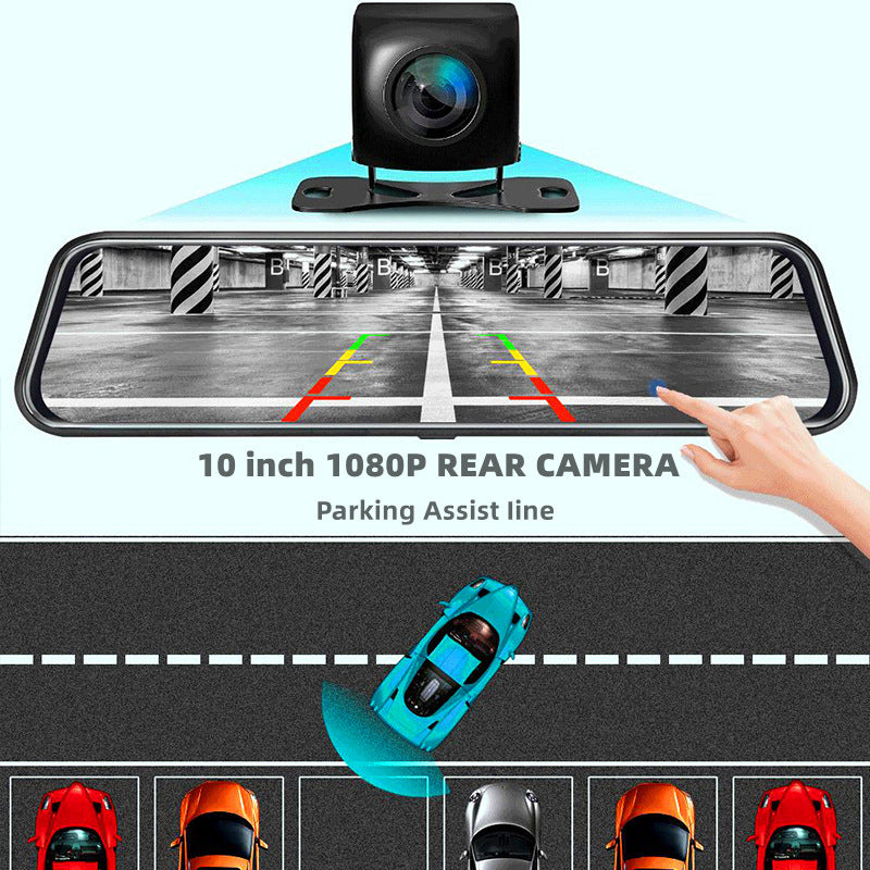 Front and Rear Dual Recording Rear View Mirror Dash Cam