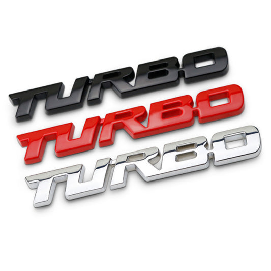 Metal Turbo Badge Emblem