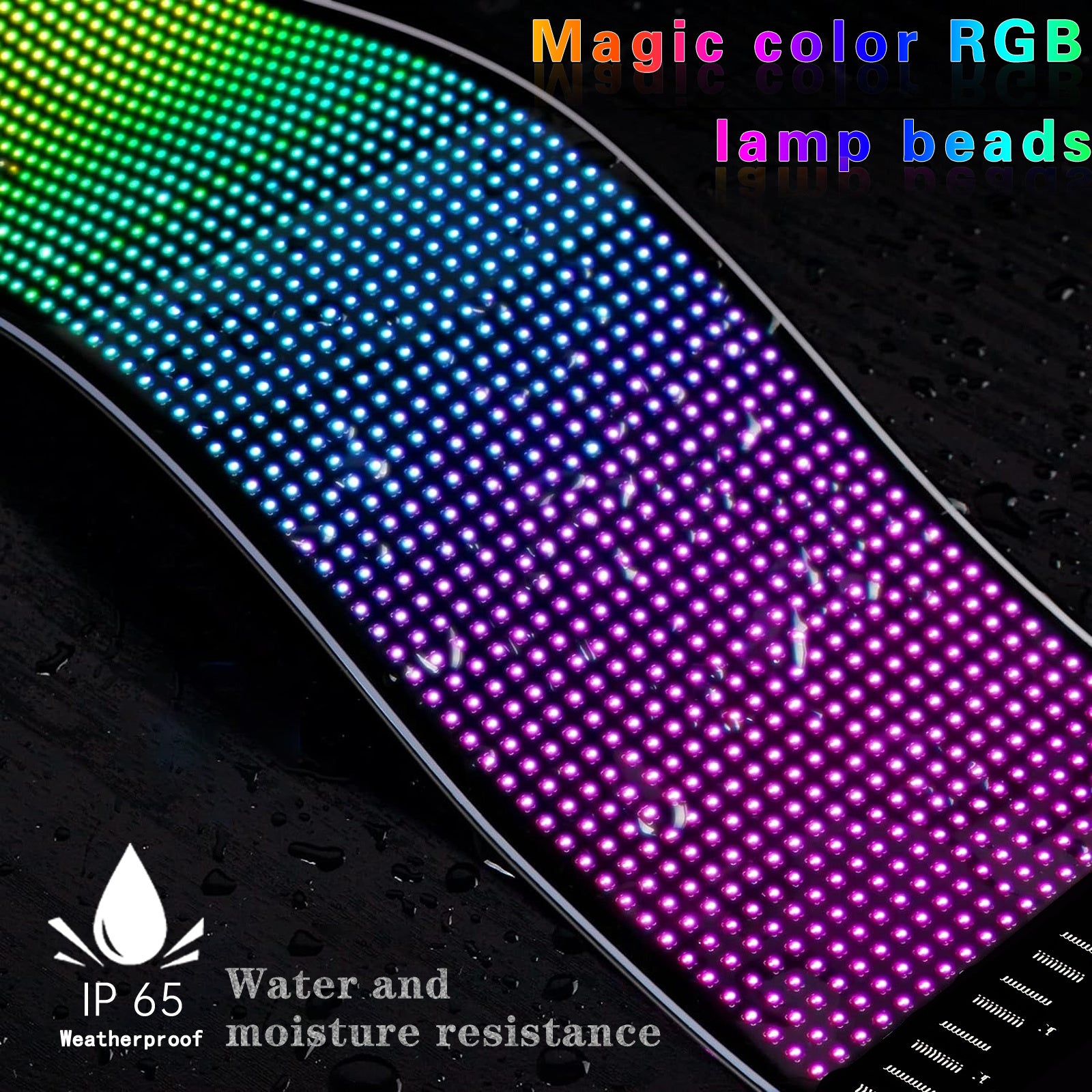 14" Programmable LED Pixel Display Panel – Scrollable Text & Animations for Events, Cars, and More