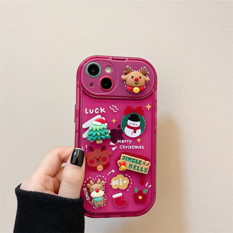 Christmas Phone Case For I Phone 15 14 13 12 11 Pro Max Pro Silicone Protection Cover