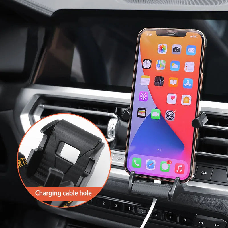 Phone Holder Car Vent Mount with Racing Seat Design, 360 Degree Rotatable Air Vent Clip Holder