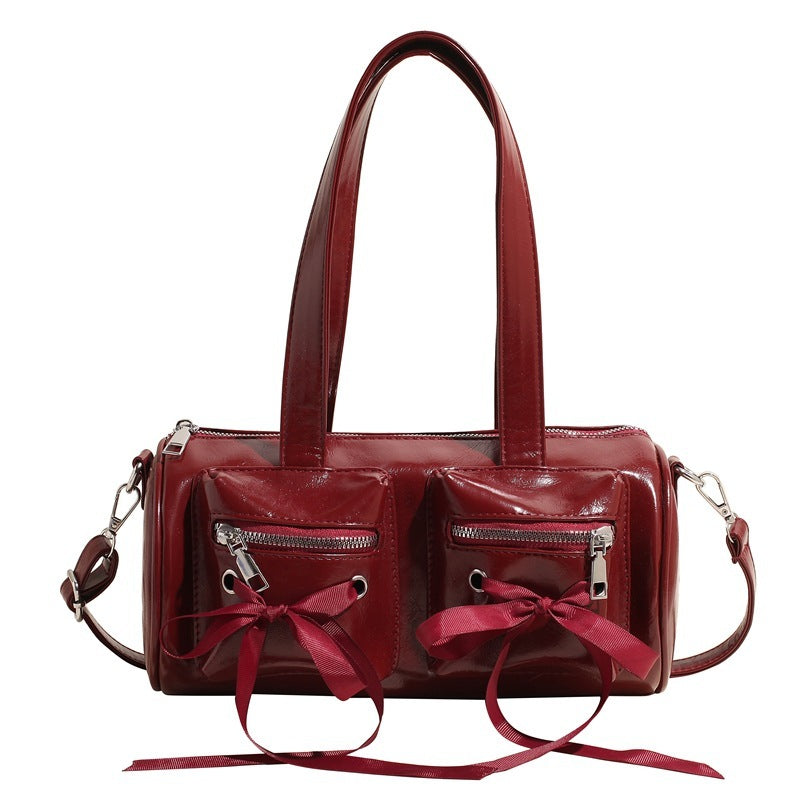 PU Leather Bow Crossbody Bag – Compact & Stylish Handbag for Women