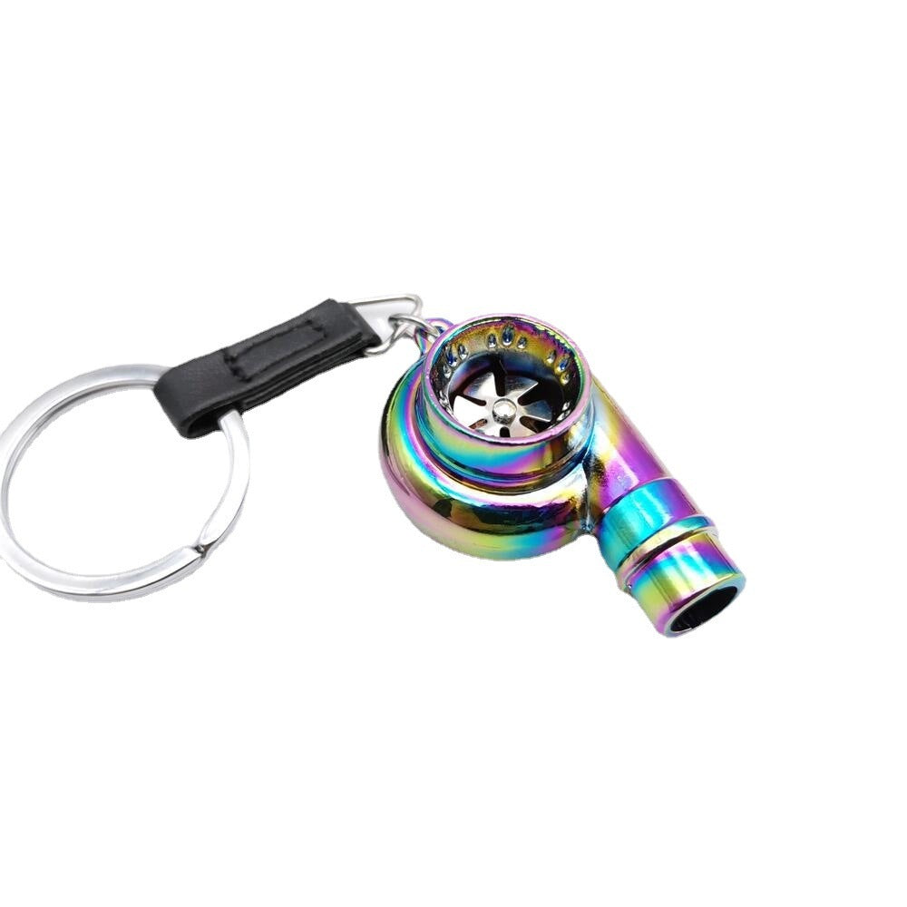 Turbo Whistle Keychain – Alloy Metal Simulation Turbo Model for Car Enthusiasts (1pc)