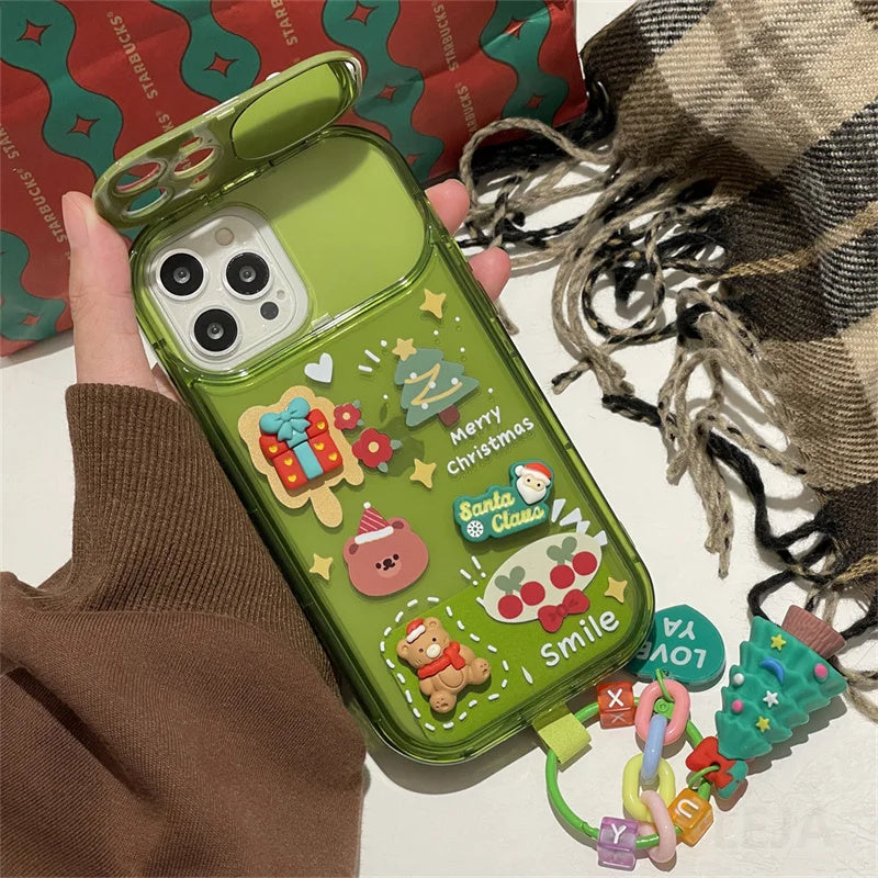 Christmas Phone Case For I Phone 15 14 13 12 11 Pro Max Pro Silicone Protection Cover