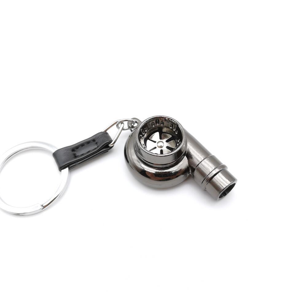 Turbo Whistle Keychain – Alloy Metal Simulation Turbo Model for Car Enthusiasts (1pc)
