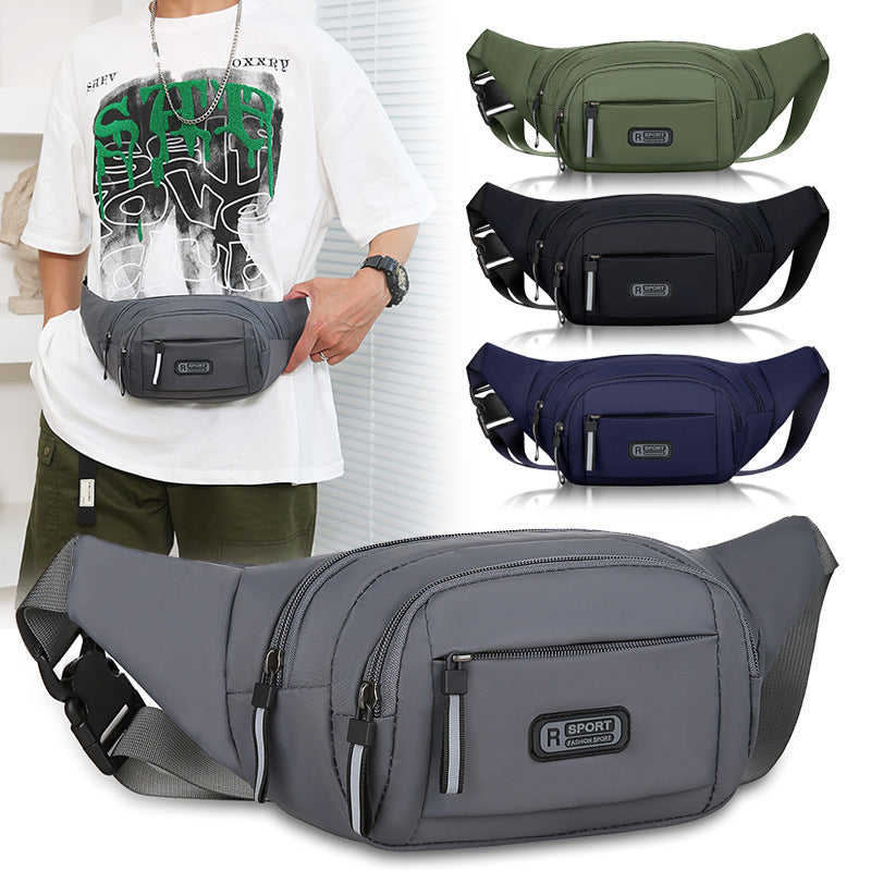 Men’s Nylon Waist Bag – Lightweight, Water-Resistant Travel Pouch