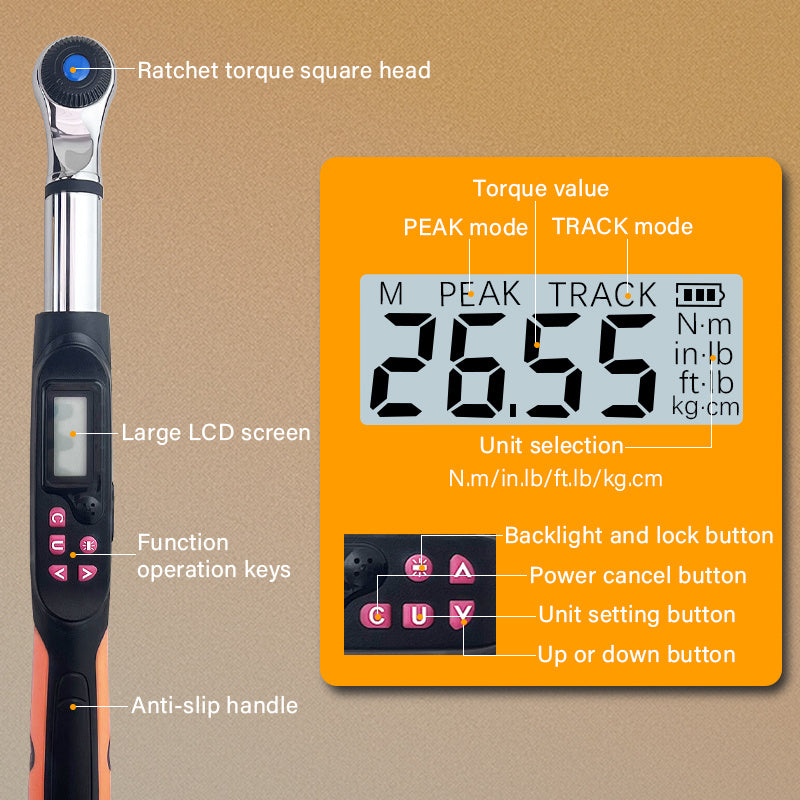 SN-030CN Precision Digital Torque Wrench – LCD Display