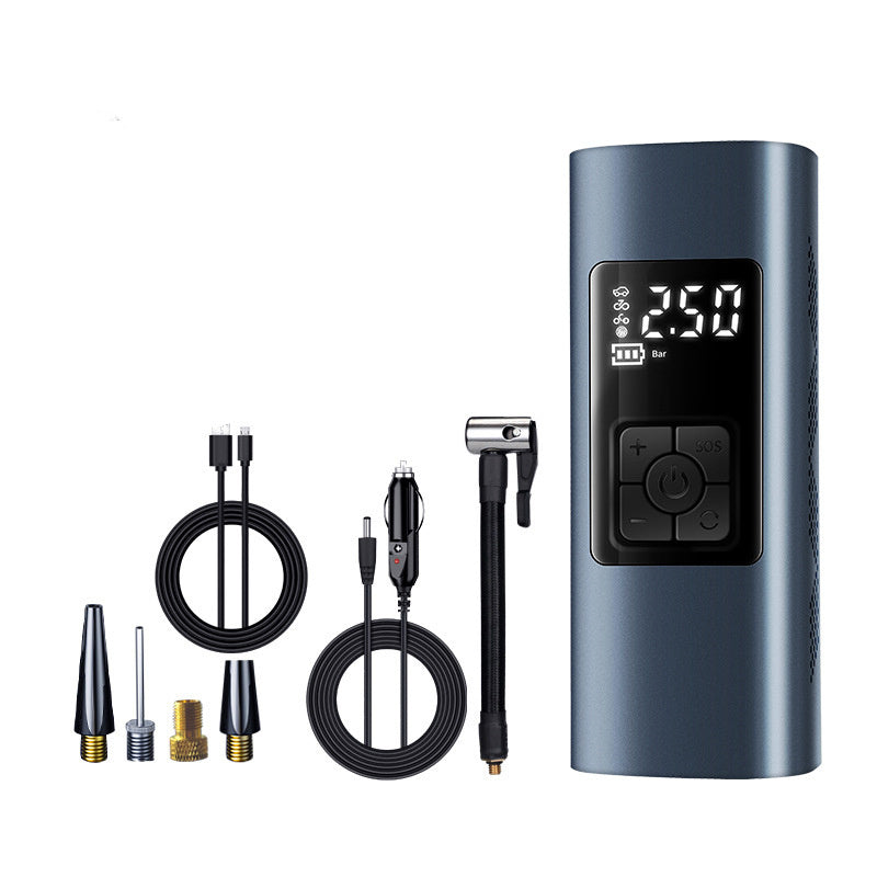 150 PSI Portable Wireless Air Pump – Dual Power, LED Light, USB + Car Adapter