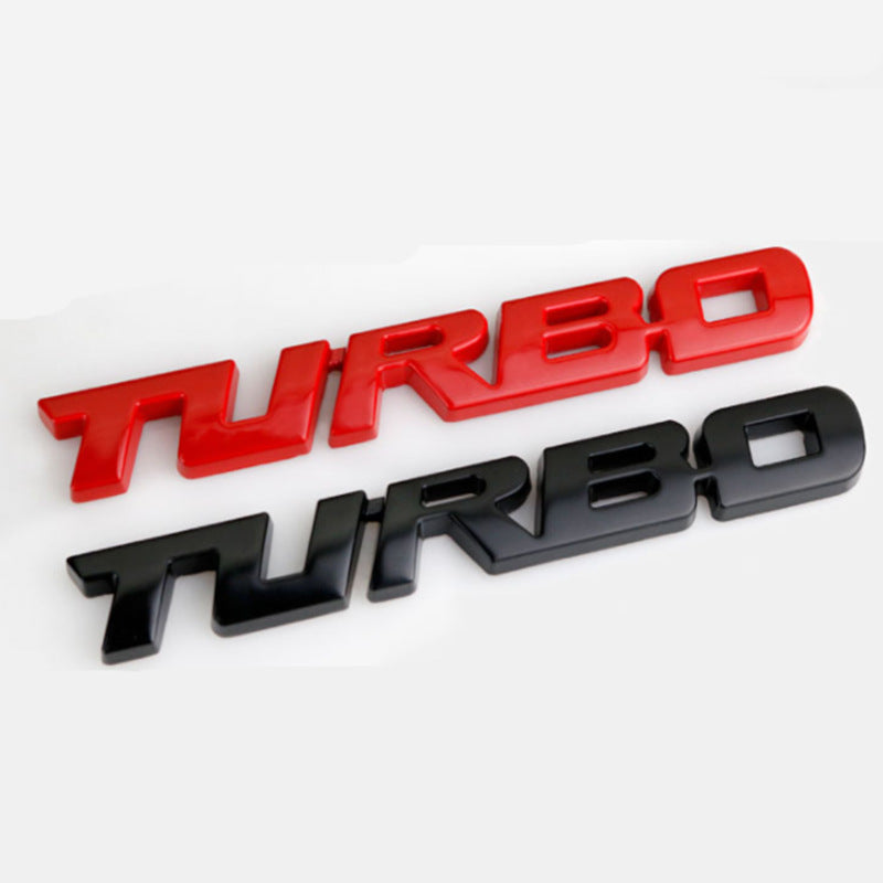 Metal Turbo Badge Emblem