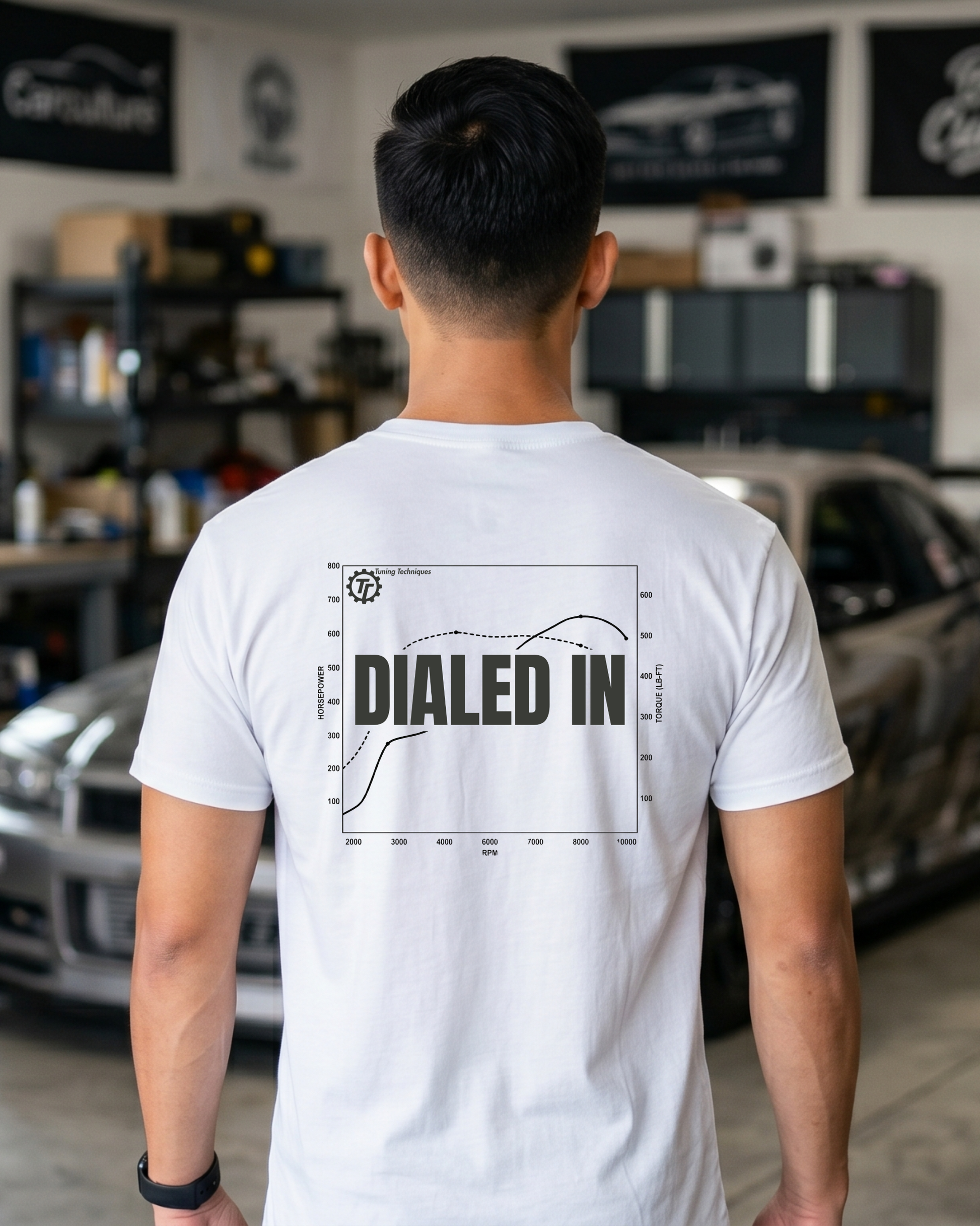 Dialed In Dyno Sheet Tee | Performance Tuning Streetwear Shirt Tuning Techniques