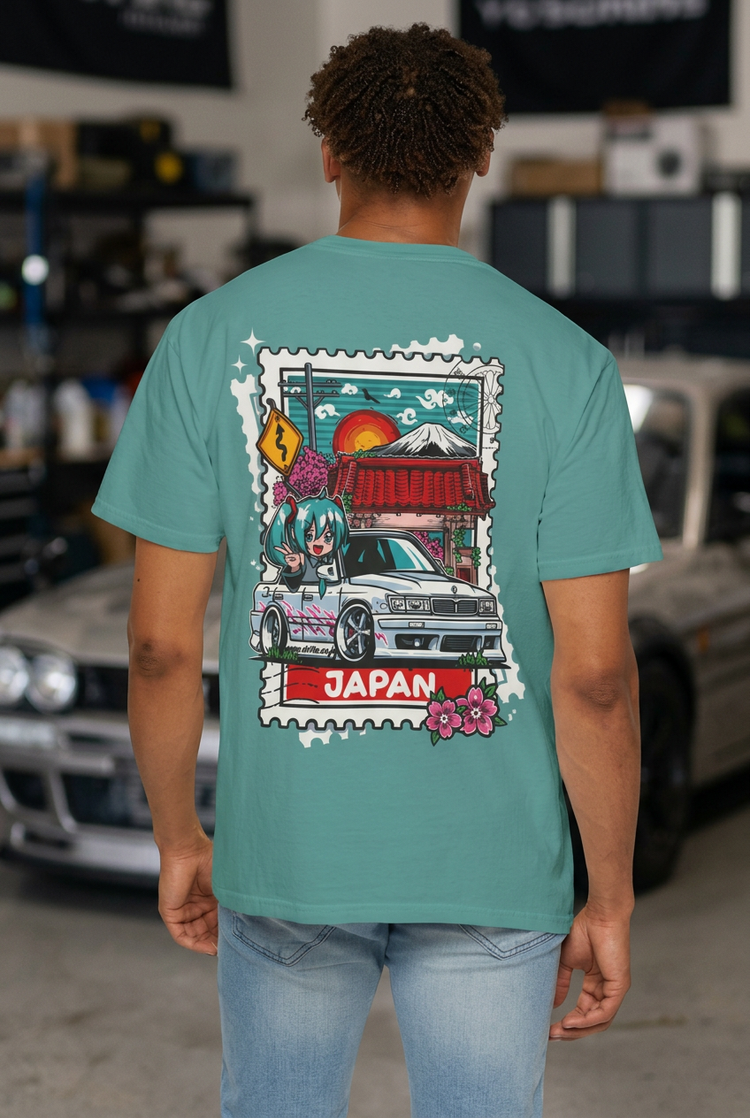 Street Runner Tee | JDM Streetwear Japan Stamp Back Print Tuning Techniques